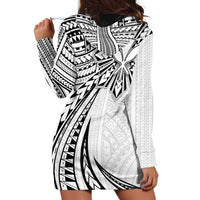 Hawaii And Philippines Hoodie Dress Kanaka Maoli With Tribal Sun Together White