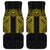 Hawaii And Philippines Together Car Mats Polynesian Pattern With Filipino Barong Gold