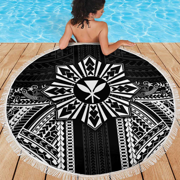 Home / Products / Hawaii And Philippines Together Beach Blanket ...