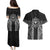 Hawaii And Philippines Together Couples Matching Puletasi and Hawaiian Shirt Polynesian Pattern With Filipino Barong Black