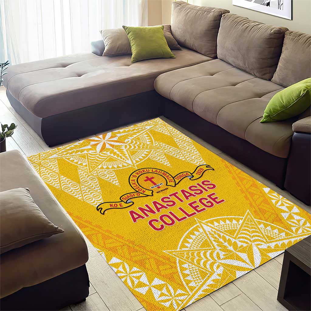 Anastasis College Area Rug Tonga Ngatu Pattern - Polynesian Pride