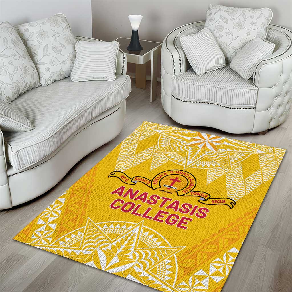 Anastasis College Area Rug Tonga Ngatu Pattern - Polynesian Pride