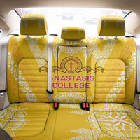 Anastasis College Back Car Seat Cover Tonga Ngatu Pattern - Polynesian Pride