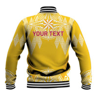 Personalised Anastasis College Baseball Jacket Tonga Ngatu Pattern - Polynesian Pride