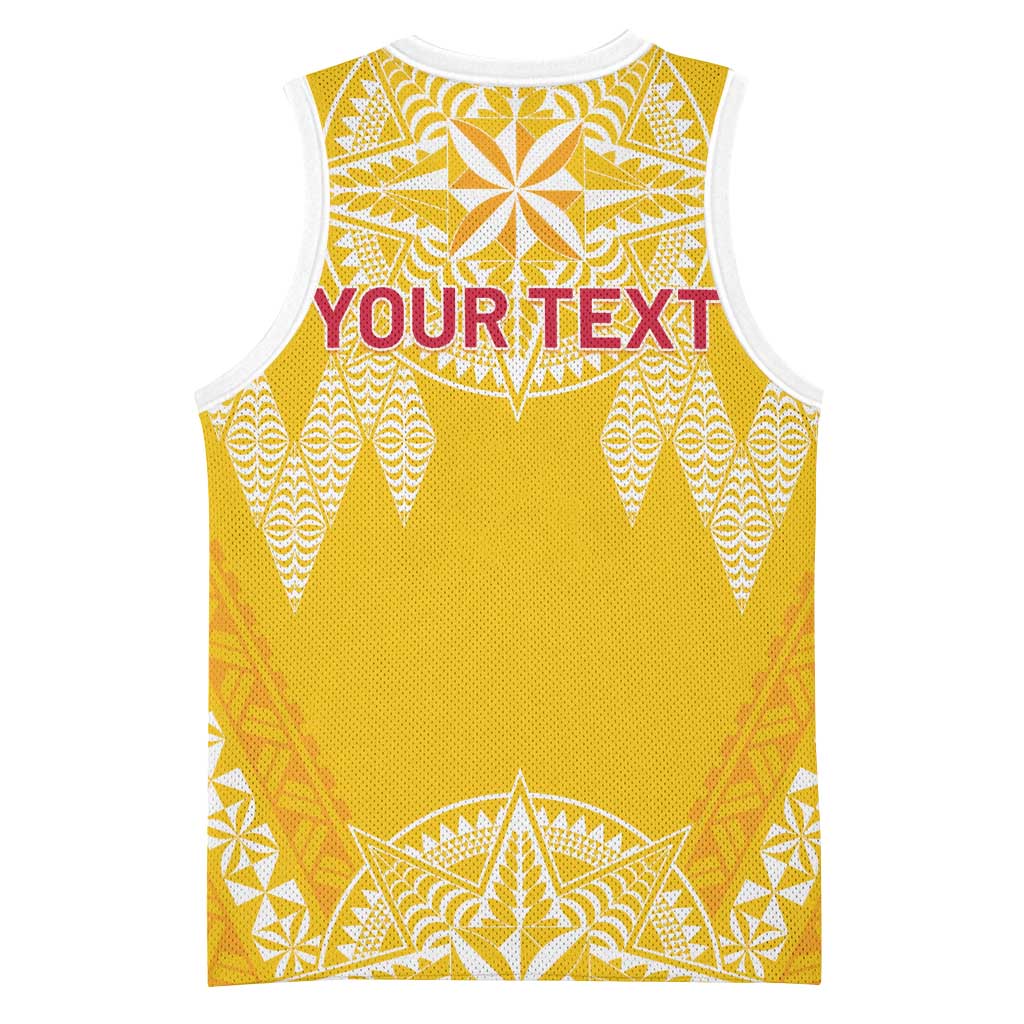 Personalised Anastasis College Basketball Jersey Tonga Ngatu Pattern - Polynesian Pride
