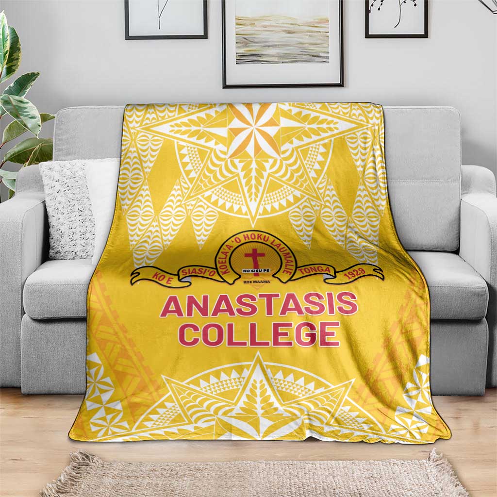 Anastasis College Blanket Tonga Ngatu Pattern - Polynesian Pride
