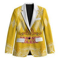 Personalised Anastasis College Blazer Tonga Ngatu Pattern - Polynesian Pride