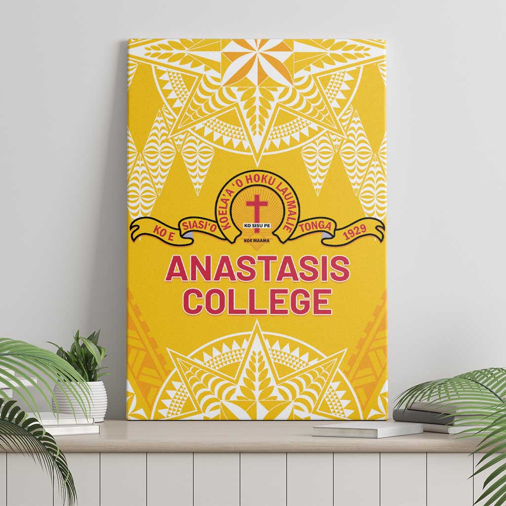 Anastasis College Canvas Wall Art Tonga Ngatu Pattern - Polynesian Pride