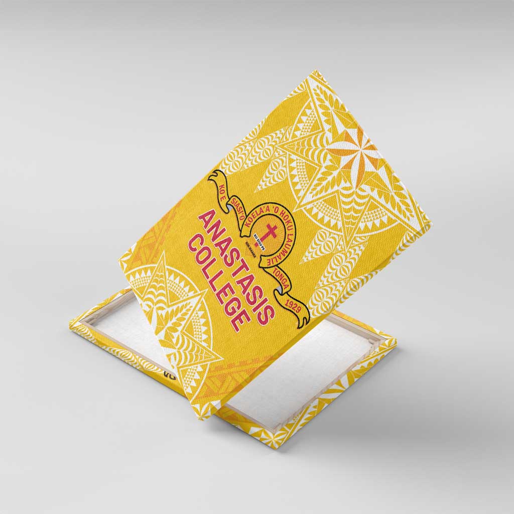 Anastasis College Canvas Wall Art Tonga Ngatu Pattern - Polynesian Pride