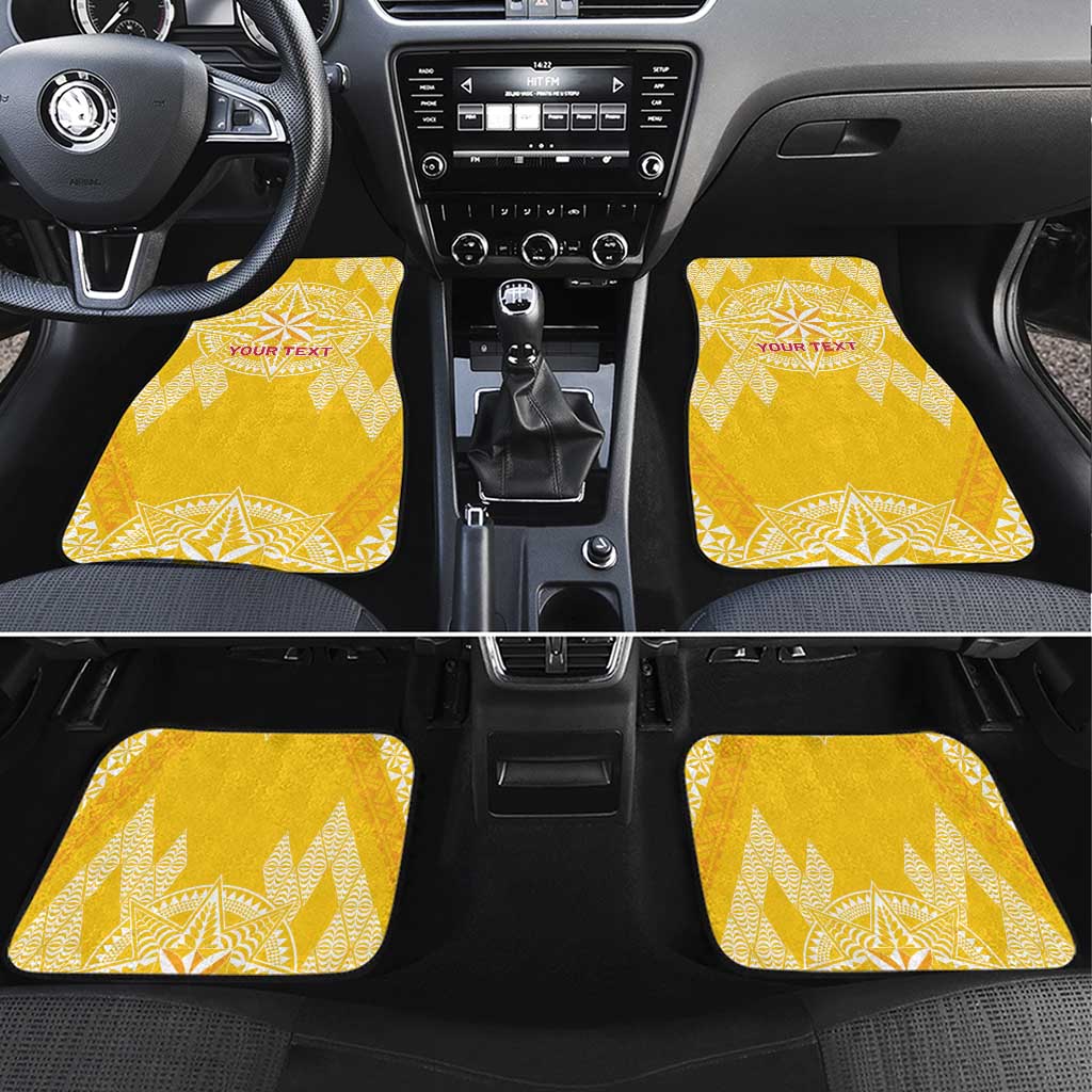 Personalised Anastasis College Car Mats Tonga Ngatu Pattern - Polynesian Pride