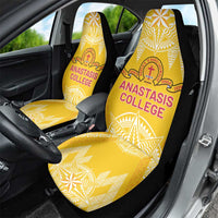 Anastasis College Car Seat Cover Tonga Ngatu Pattern - Polynesian Pride
