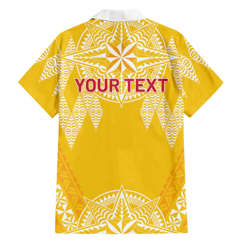 Personalised Anastasis College Family Matching Puletasi and Hawaiian Shirt Tonga Ngatu Pattern - Polynesian Pride