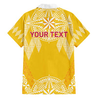 Personalised Anastasis College Family Matching Short Sleeve Bodycon Dress and Hawaiian Shirt Tonga Ngatu Pattern - Polynesian Pride