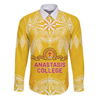 Personalised Anastasis College Family Matching Summer Maxi Dress and Hawaiian Shirt Tonga Ngatu Pattern - Polynesian Pride