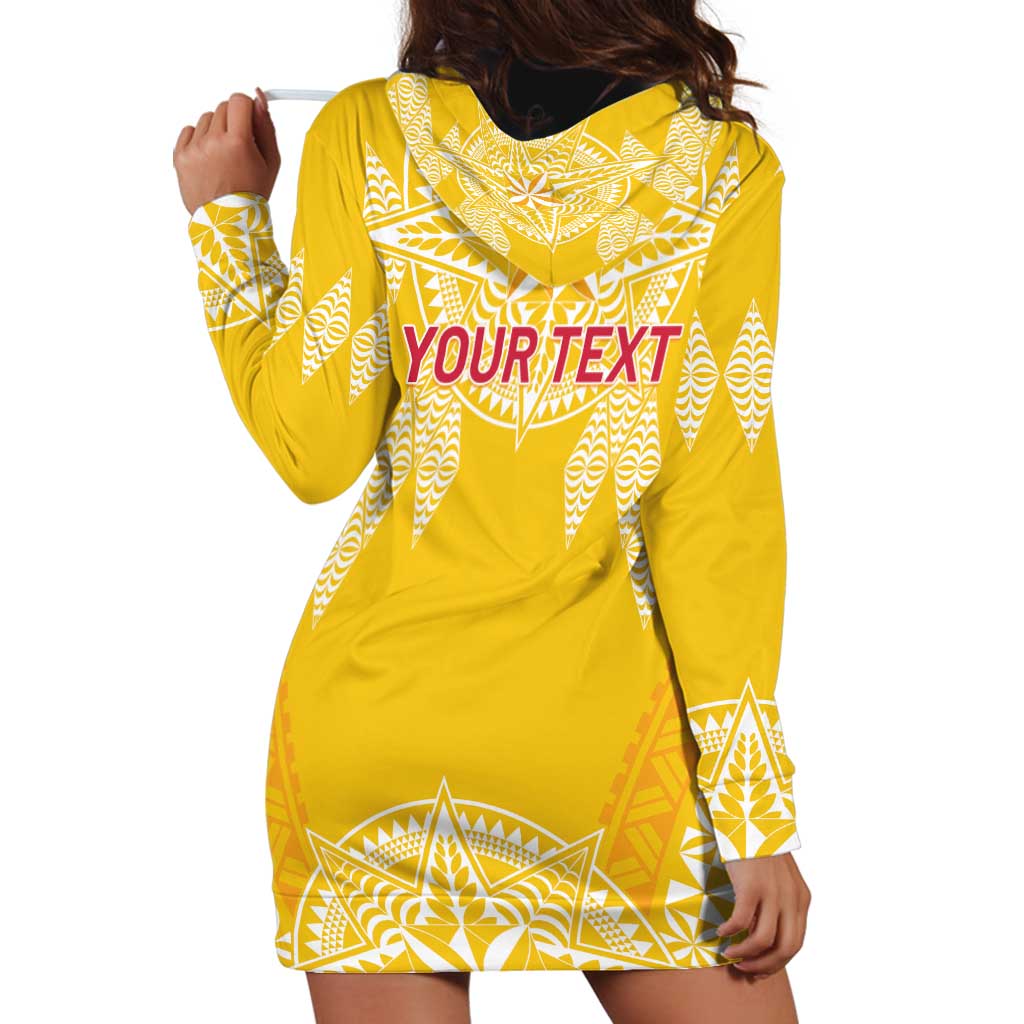 Personalised Anastasis College Hoodie Dress Tonga Ngatu Pattern - Polynesian Pride