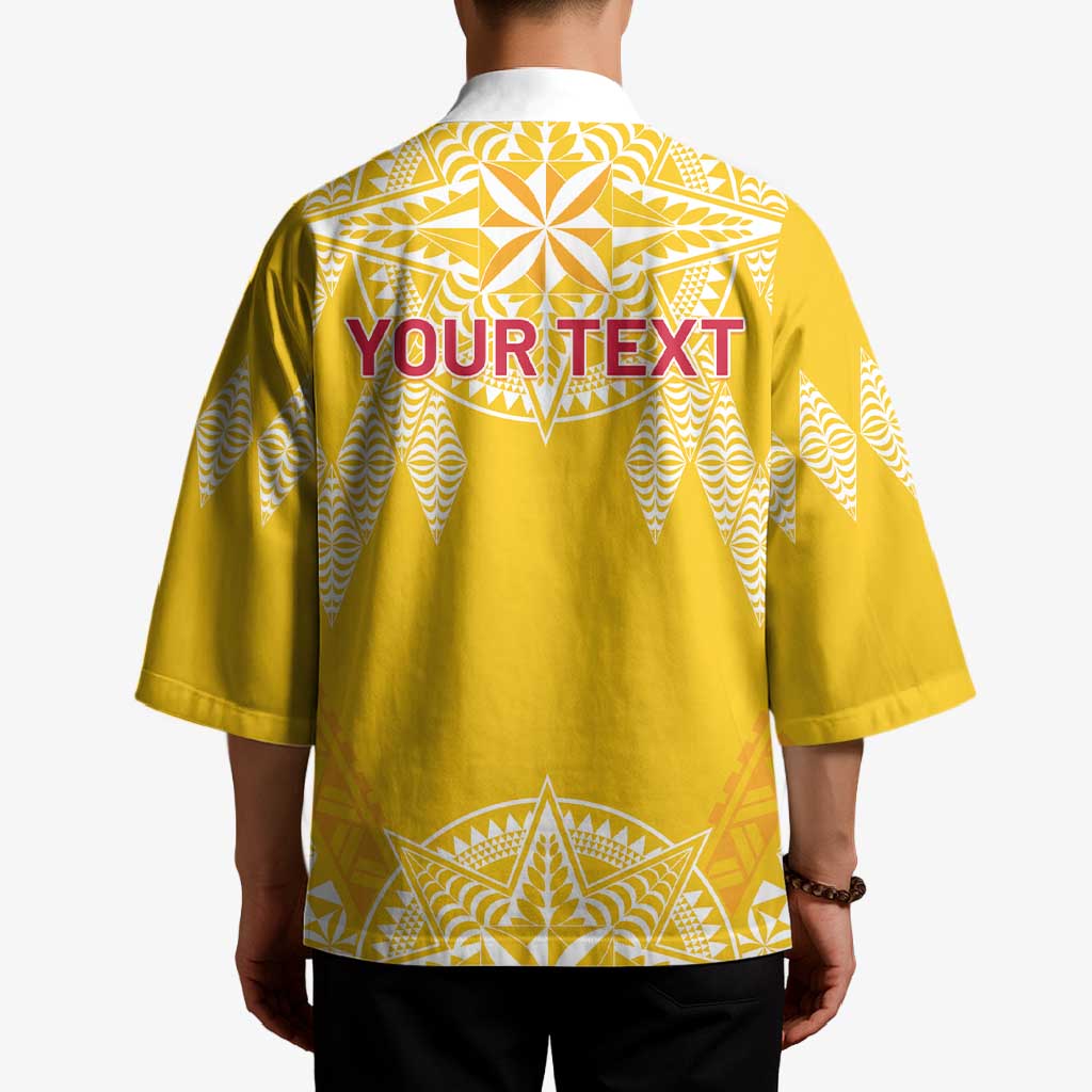 Personalised Anastasis College Kimono Tonga Ngatu Pattern - Polynesian Pride
