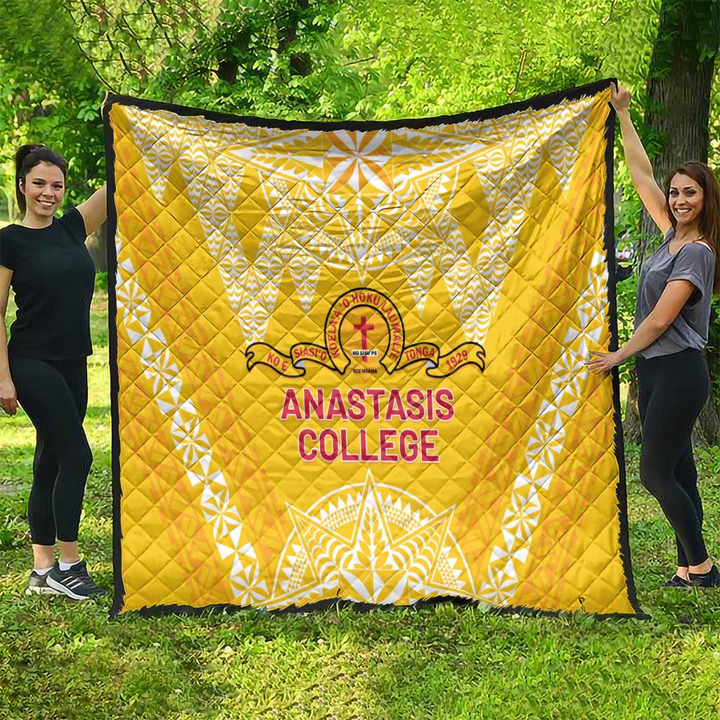 Anastasis College Quilt Tonga Ngatu Pattern - Polynesian Pride