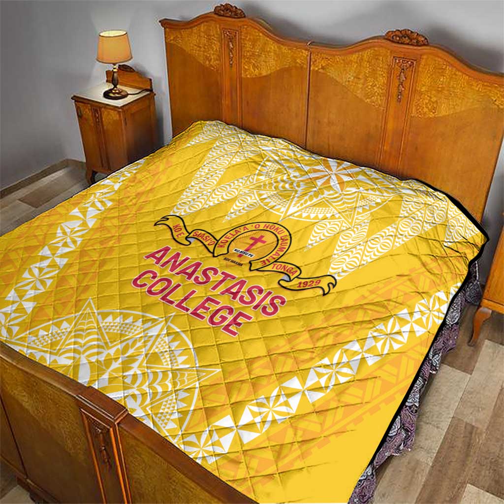 Anastasis College Quilt Tonga Ngatu Pattern - Polynesian Pride