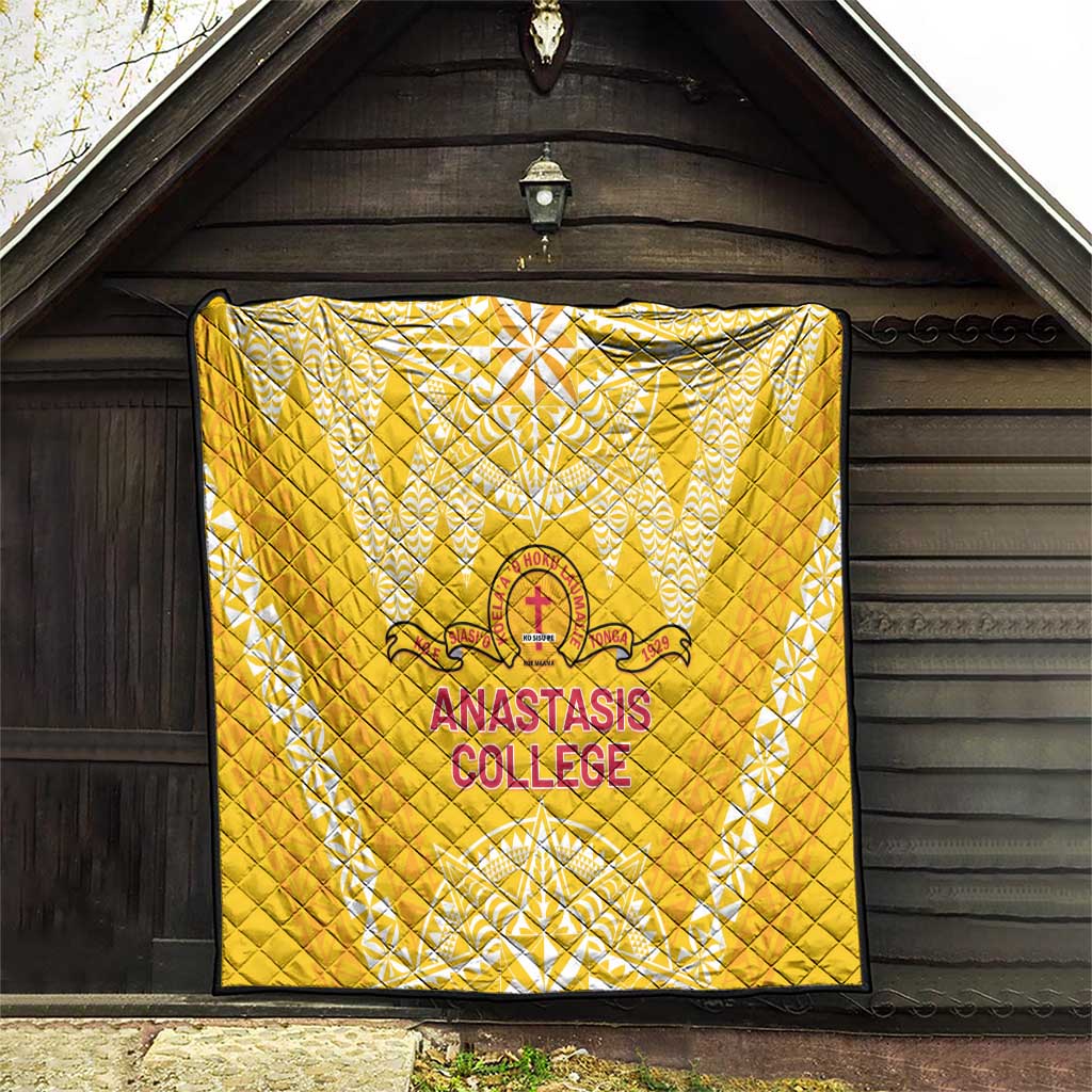 Anastasis College Quilt Tonga Ngatu Pattern - Polynesian Pride