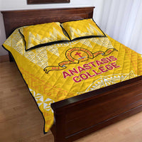 Anastasis College Quilt Bed Set Tonga Ngatu Pattern - Polynesian Pride
