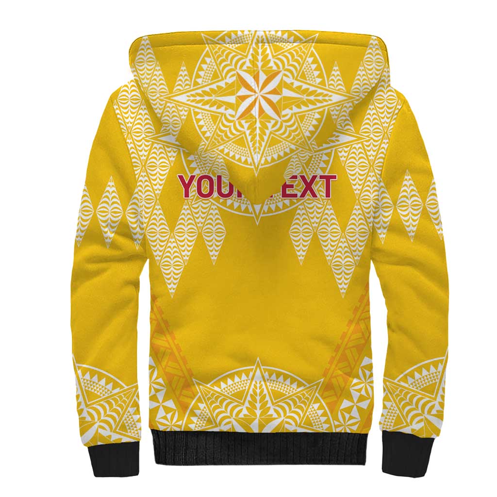 Personalised Anastasis College Sherpa Hoodie Tonga Ngatu Pattern LT05 - Polynesian Pride