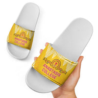 Anastasis College Slide Sandals Tonga Ngatu Pattern - Polynesian Pride