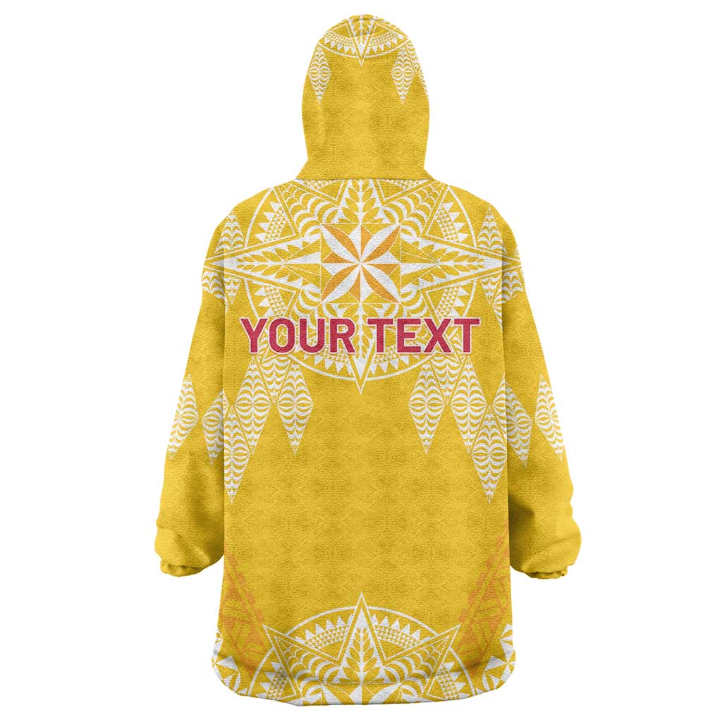 Personalised Anastasis College Wearable Blanket Hoodie Tonga Ngatu Pattern - Polynesian Pride