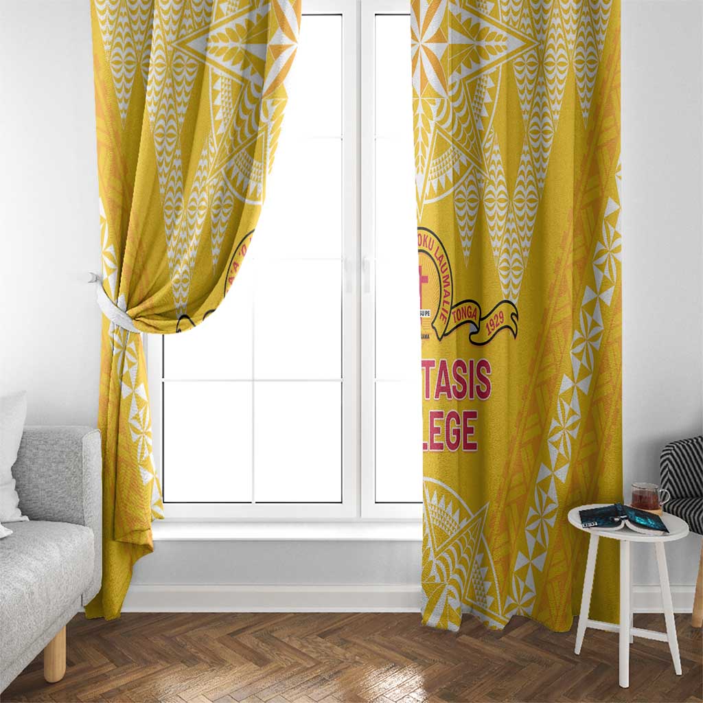 Anastasis College Window Curtain Tonga Ngatu Pattern LT05 - Polynesian Pride