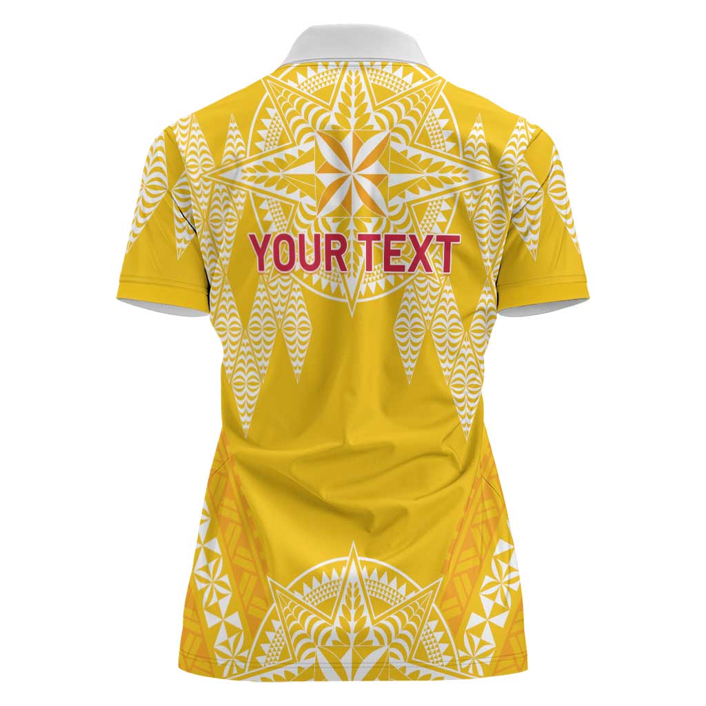 Personalised Anastasis College Women Polo Shirt Tonga Ngatu Pattern LT05 - Polynesian Pride
