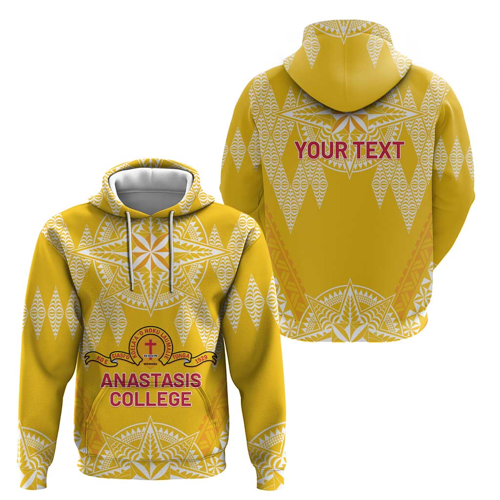 Personalised Anastasis College Zip Hoodie Tonga Ngatu Pattern LT05 - Polynesian Pride