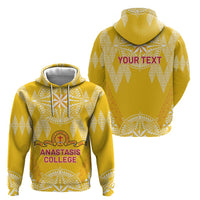 Personalised Anastasis College Zip Hoodie Tonga Ngatu Pattern LT05 - Polynesian Pride