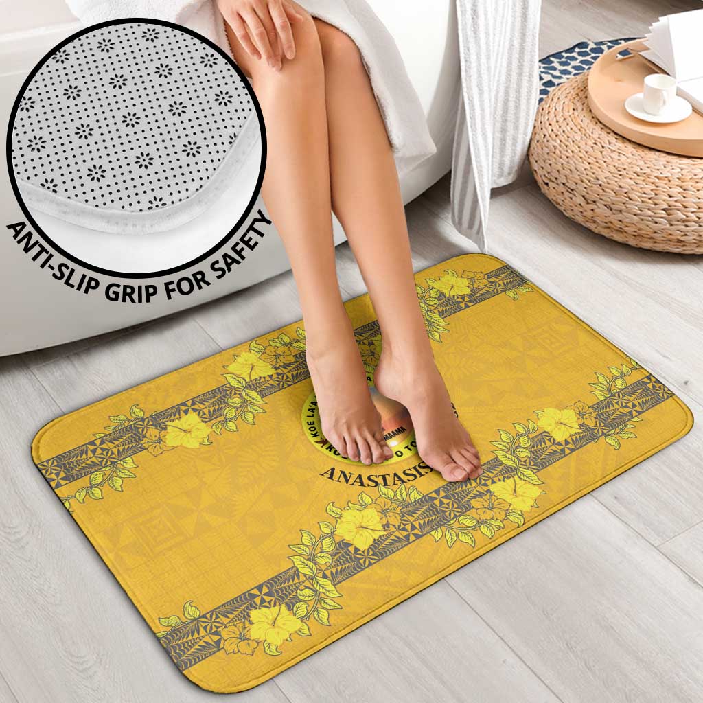 Tonga Anastasis College Bathroom Set Tongan Ngatu Kupesi Pattern - Polynesian Pride