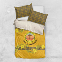 Tonga Anastasis College Bedding Set Tongan Ngatu Kupesi Pattern - Polynesian Pride