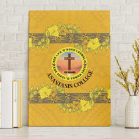 Tonga Anastasis College Canvas Wall Art Tongan Ngatu Kupesi Pattern - Polynesian Pride