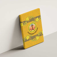 Tonga Anastasis College Canvas Wall Art Tongan Ngatu Kupesi Pattern - Polynesian Pride