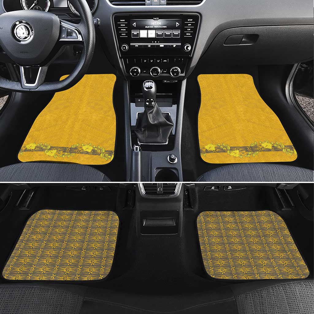 Tonga Anastasis College Car Mats Tongan Ngatu Kupesi Pattern - Polynesian Pride