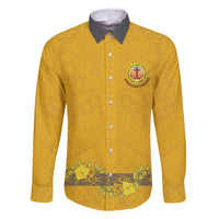 Tonga Anastasis College Family Matching Long Sleeve Bodycon Dress and Hawaiian Shirt Tongan Ngatu Kupesi Pattern - Polynesian Pride