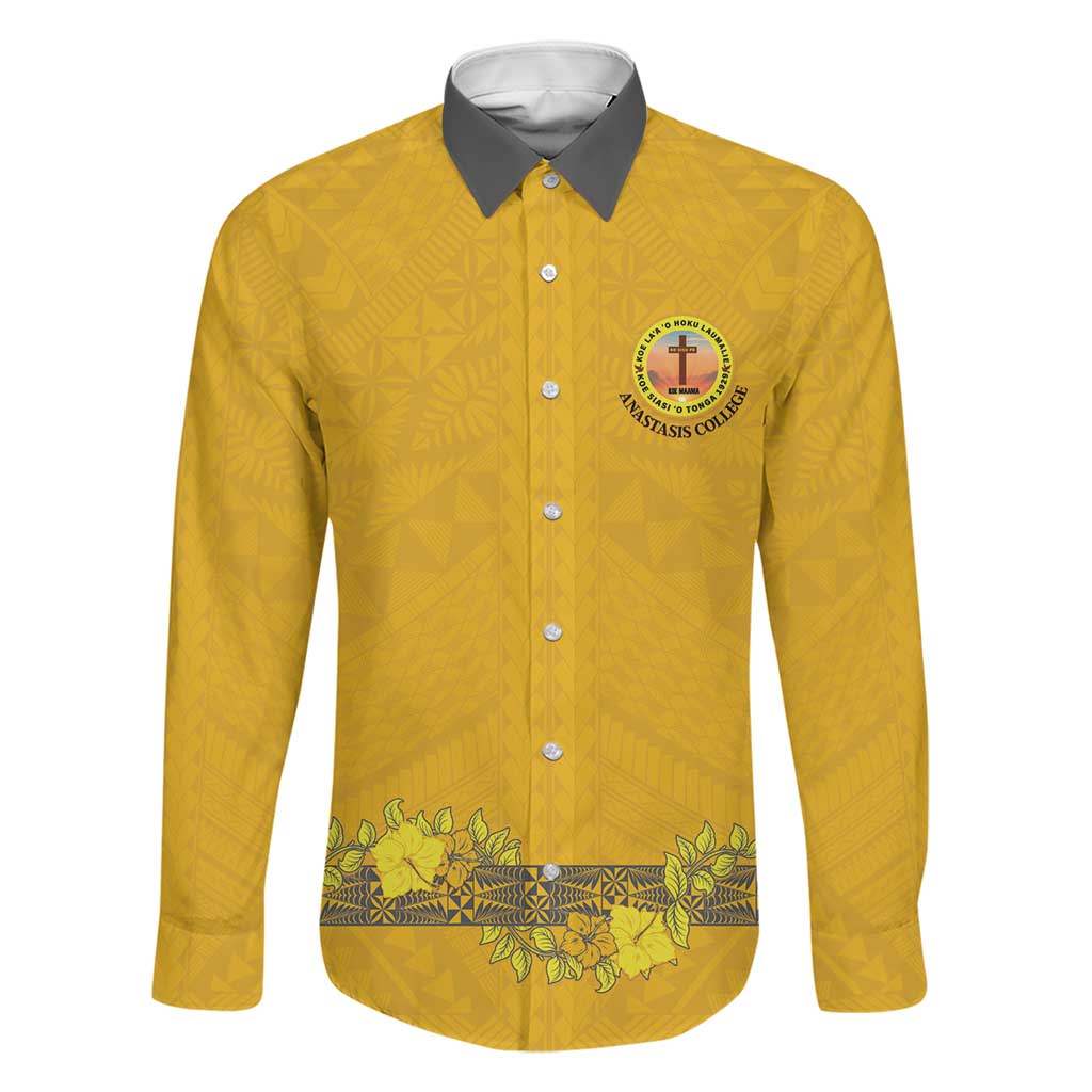 Tonga Anastasis College Family Matching Puletasi and Hawaiian Shirt Tongan Ngatu Kupesi Pattern - Polynesian Pride
