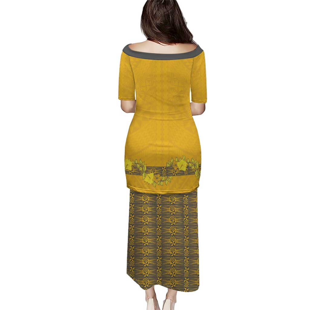 Tonga Anastasis College Family Matching Puletasi and Hawaiian Shirt Tongan Ngatu Kupesi Pattern - Polynesian Pride