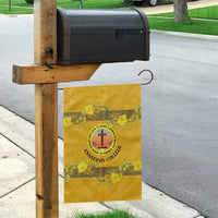 Tonga Anastasis College Garden Flag Tongan Ngatu Kupesi Pattern - Polynesian Pride