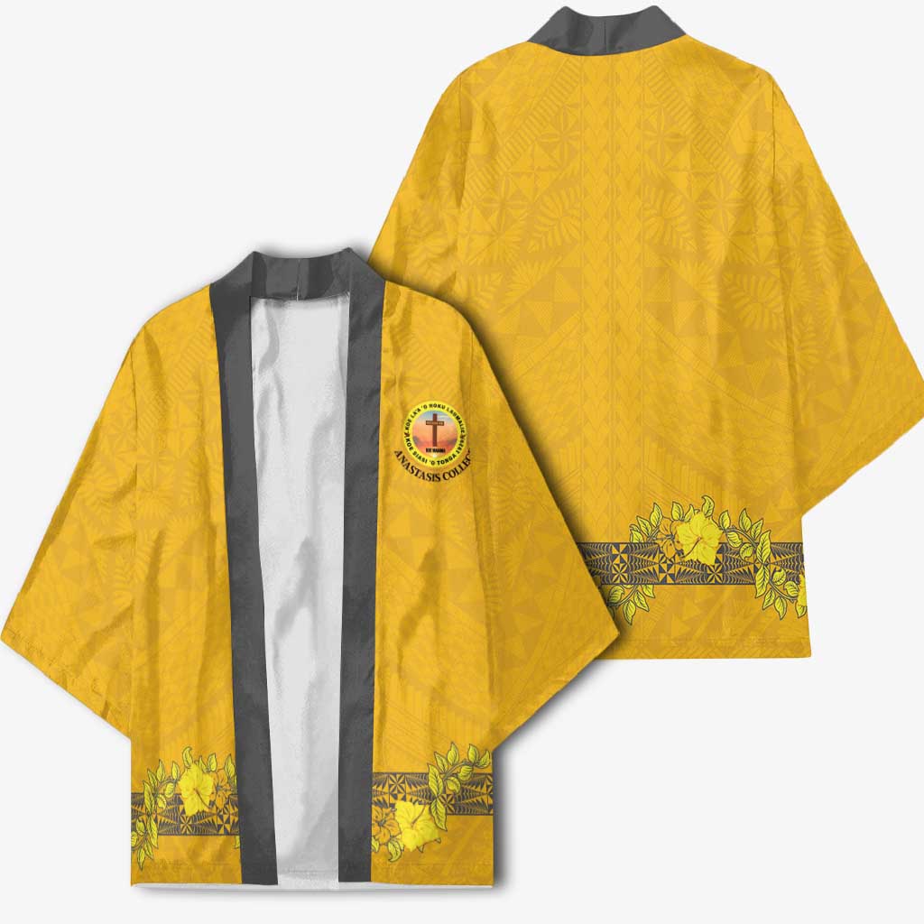 Tonga Anastasis College Kimono Tongan Ngatu Kupesi Pattern - Polynesian Pride
