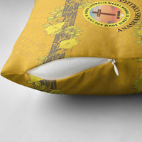 Tonga Anastasis College Pillow Cover Tongan Ngatu Kupesi Pattern - Polynesian Pride