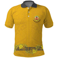 Tonga Anastasis College Polo Shirt Tongan Ngatu Kupesi Pattern - Polynesian Pride