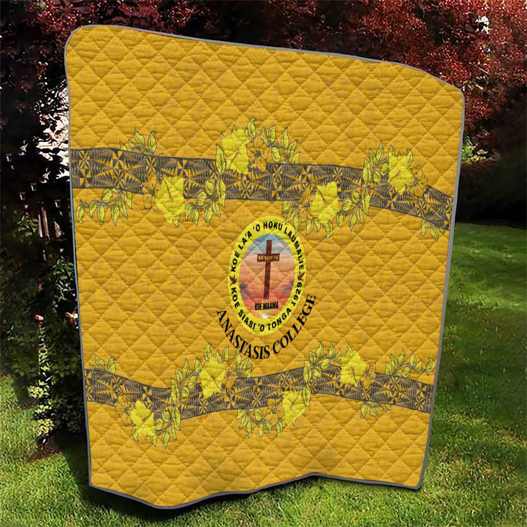 Tonga Anastasis College Quilt Tongan Ngatu Kupesi Pattern - Polynesian Pride