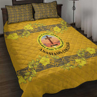 Tonga Anastasis College Quilt Bed Set Tongan Ngatu Kupesi Pattern - Polynesian Pride