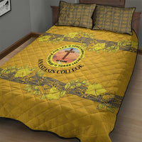 Tonga Anastasis College Quilt Bed Set Tongan Ngatu Kupesi Pattern - Polynesian Pride
