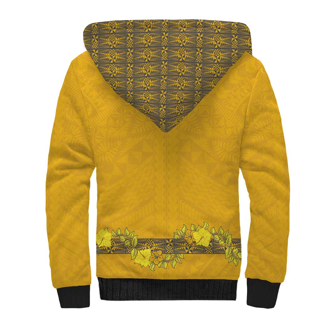 Tonga Anastasis College Sherpa Hoodie Tongan Ngatu Kupesi Pattern LT05 - Polynesian Pride