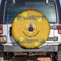 Tonga Anastasis College Spare Tire Cover Tongan Ngatu Kupesi Pattern - Polynesian Pride