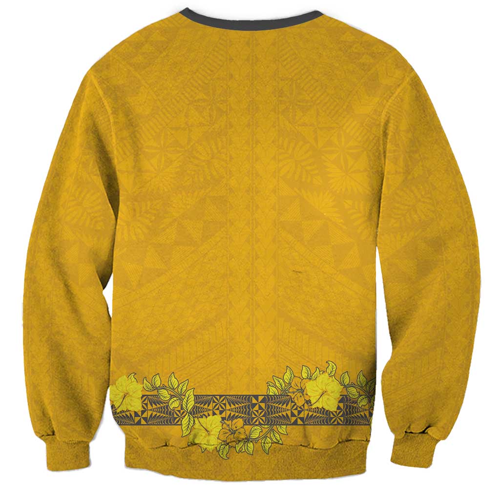 Tonga Anastasis College Sweatshirt Tongan Ngatu Kupesi Pattern - Polynesian Pride