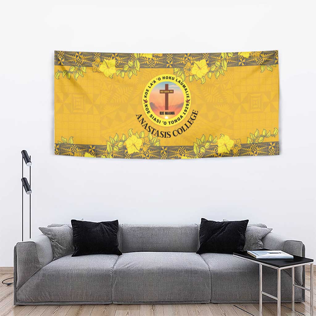 Tonga Anastasis College Tapestry Tongan Ngatu Kupesi Pattern - Polynesian Pride